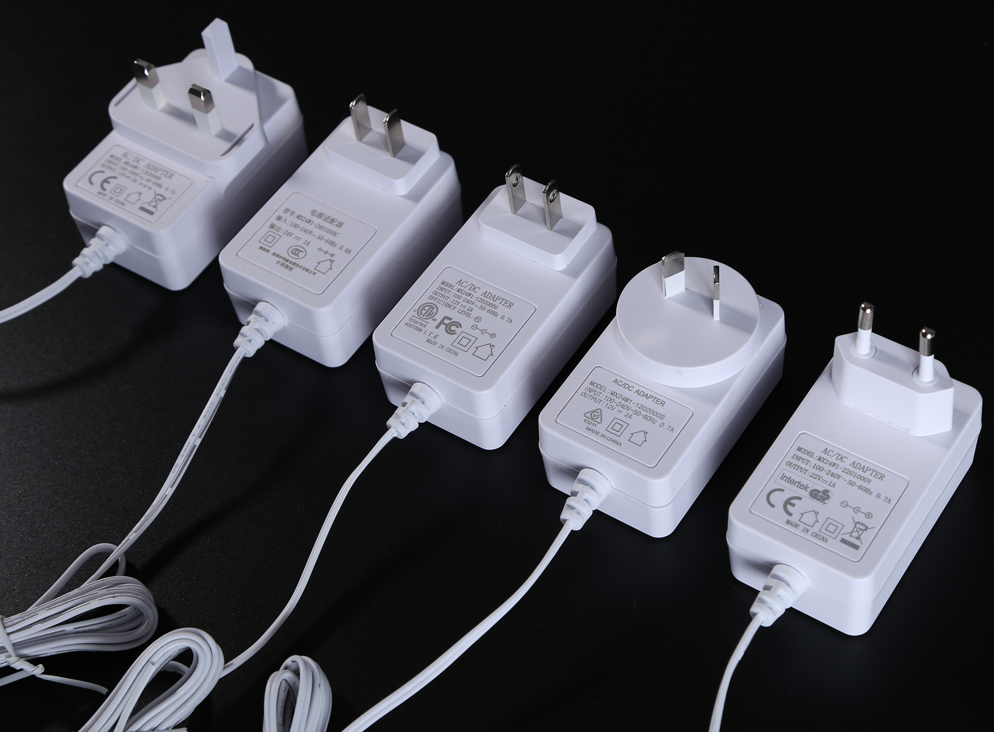 24V1A電源適配器過UL1310認證 24V1A筋膜槍充電器CE GS PSE BSMI SAA RCM CQC認證